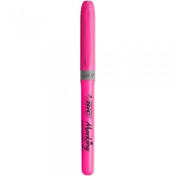 Marcador fluorescente punta biselada 1,6-3,4mm. Highlighter Grip rosa Bic ESENCIALES