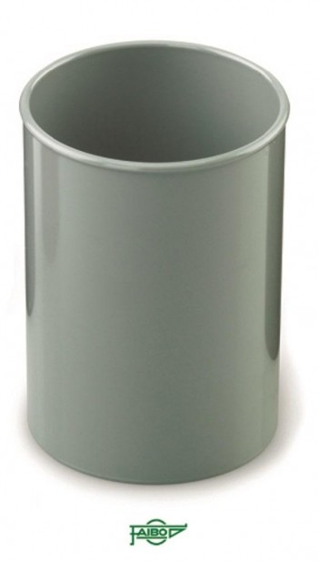 Cubilete  plástico  opaco gris  78mm 10cm alto Faibo ESENCIALES