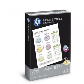 PAPEL A4 80 GR. 500 HOJAS BLANCO HP HOME & OFFICE