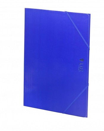 Carpeta gomas solapas Folio cartón azul oscuro Luz *