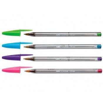 Bolígrafo tinta aceite punta 1,6mm Cristal Large Fun colores surtidos BIC *